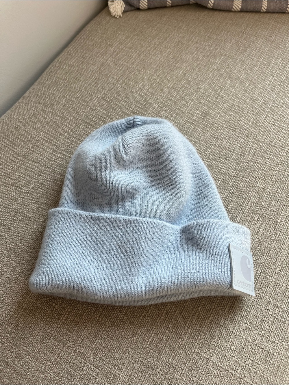 Blue winter Carhartt hat